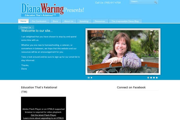 dianawaring.com site used Whirlsites-ember