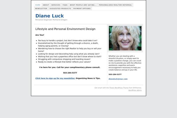 Thesis 1.6 theme site design template sample