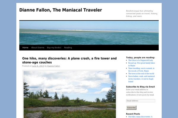 Twenty Ten theme site design template sample