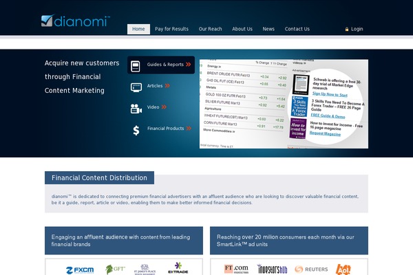 dianomi.com site used Dianomi