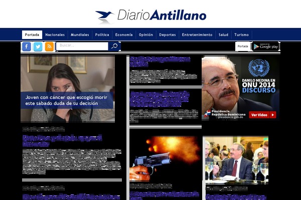 diarioantillano.com site used Antillano_theme