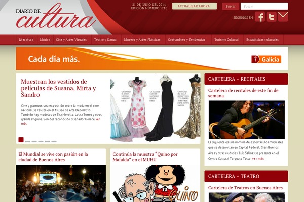 diariodecultura.com.ar site used Diariodecultura
