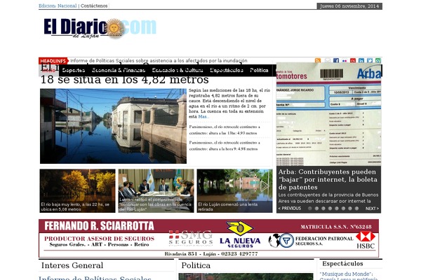 diariodelujan.com site used Newspapertimes-single-pro-psd