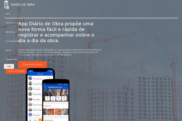 diariodeobras.net site used Appdiariodeobra