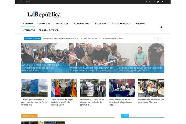 diariolarepublica.com.ar site used Newspaper
