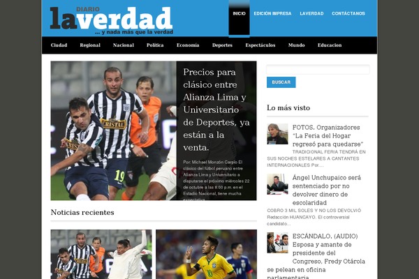 diariolaverdad.pe site used Yen