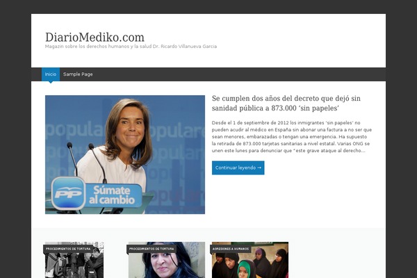 WordPress website example screenshot