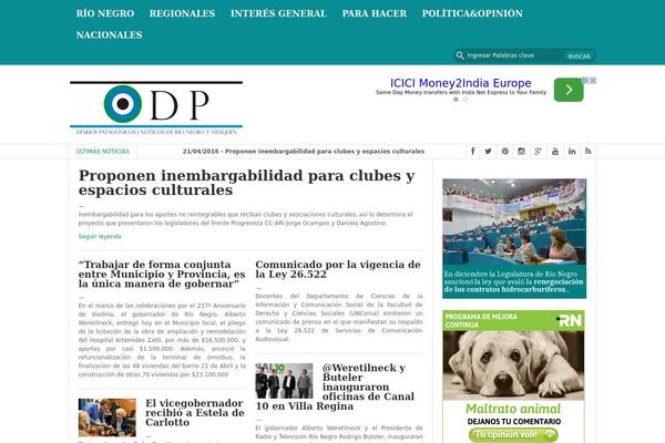 diariospatagonicos.com.ar site used Fastnews-1.0.0