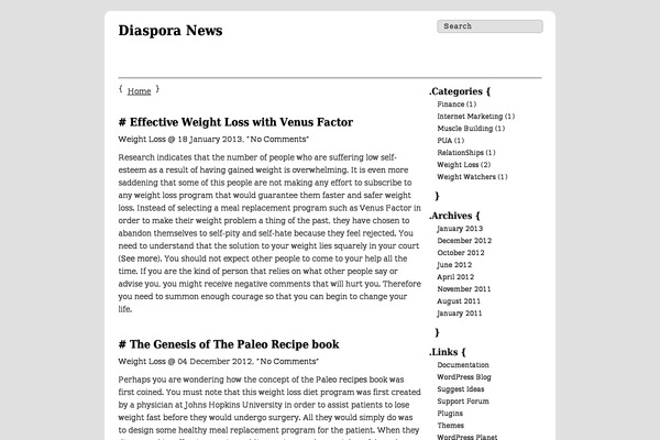 diaspora-news.net site used Descartes