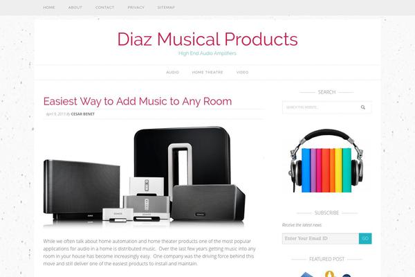 diazmusicalproducts.com site used Tasteful