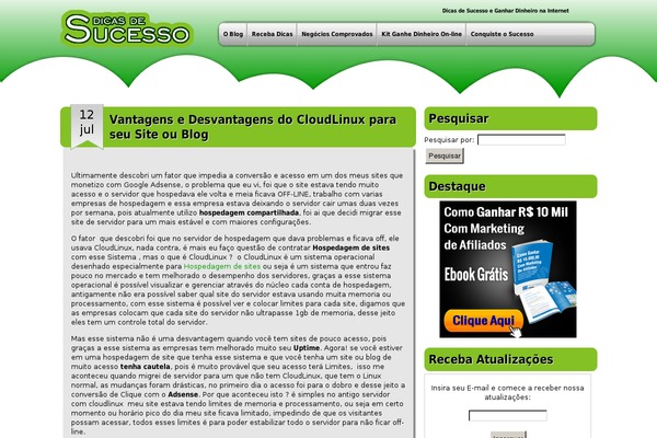 dicasdesucesso.net site used Dicasdesucesso