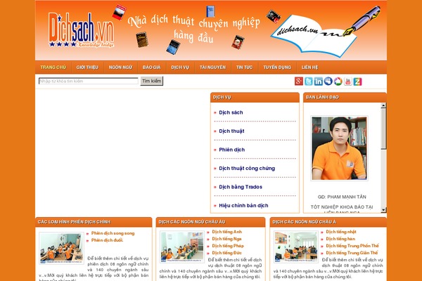 dichsach.vn site used Nownews-theme