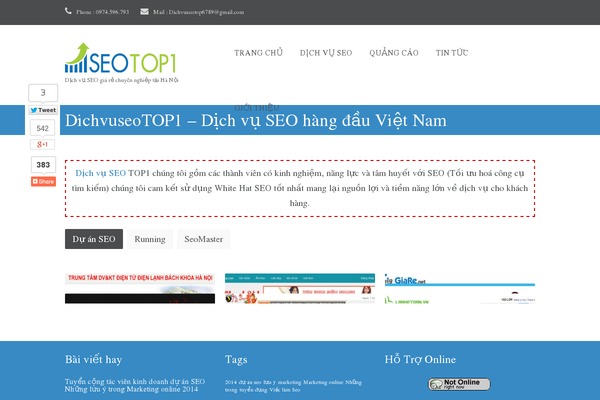 dichvuseotop1.com site used Simple