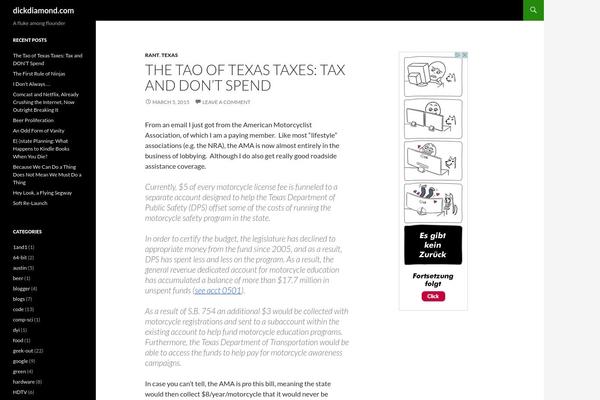 Twenty Fourteen theme site design template sample