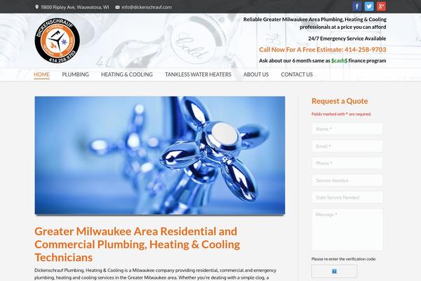 The7 theme site design template sample
