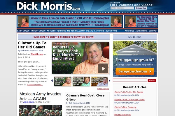 dickmorris.com site used Dick-morris