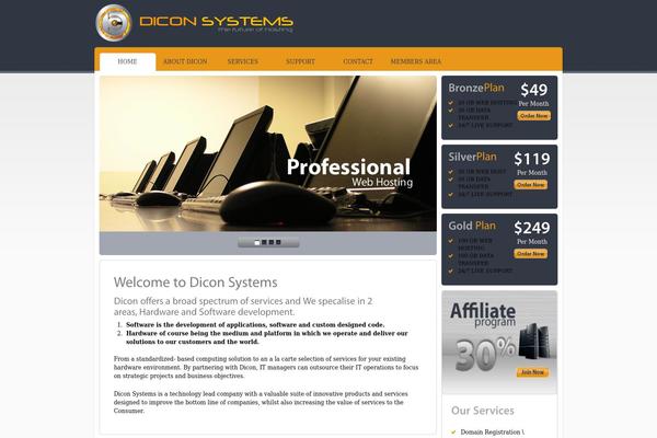 diconsystems.com site used Hosting