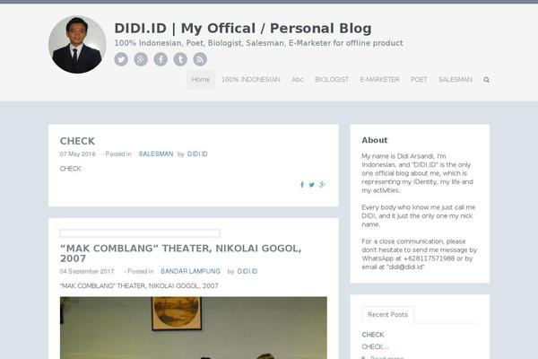 Twenty Seventeen theme site design template sample