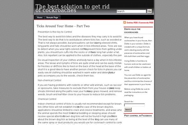 WordPress website example screenshot