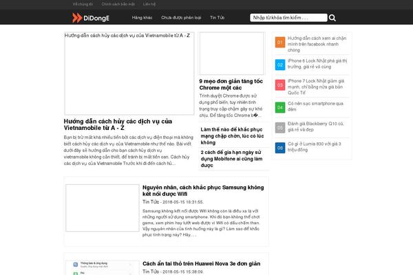 WordPress website example screenshot