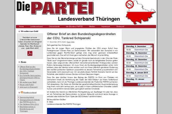 die-partei-thueringen.de site used Diepartei_wp