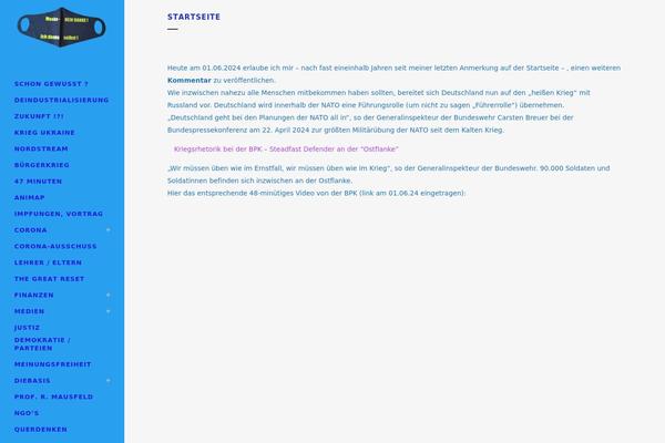 WordPress website example screenshot