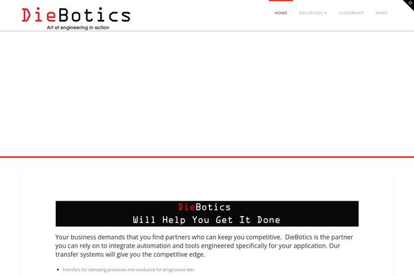 diebotics.com site used X | The Theme