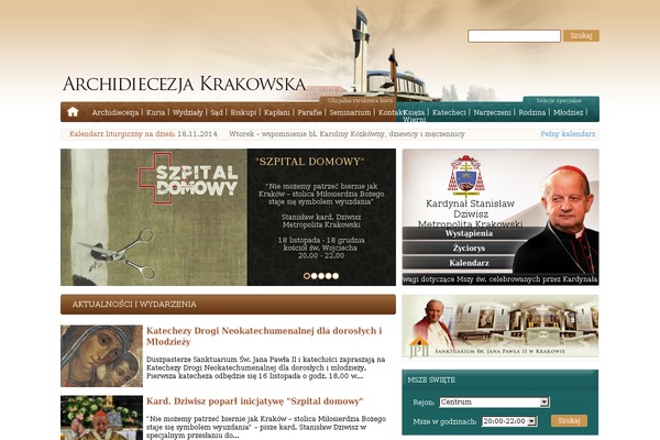 diecezja.pl site used Archidiecezjakrakowska