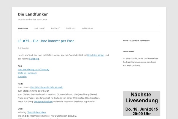 Twenty Twelve theme site design template sample