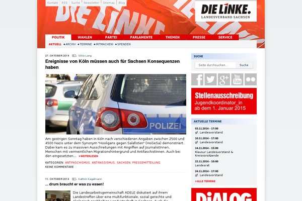 dielinke WordPress theme, websites list used dielinke theme dielinke theme websites examples
