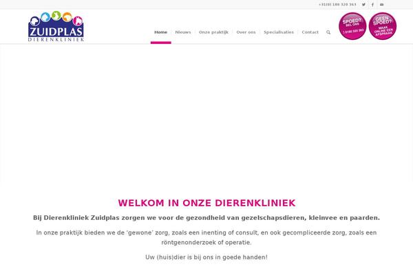 dierenkliniekzuidplas.nl site used Zuidplas-child