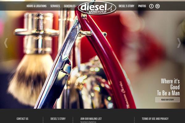 diesel theme websites examples