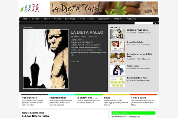 dietapaleo.it site used Generate Pro