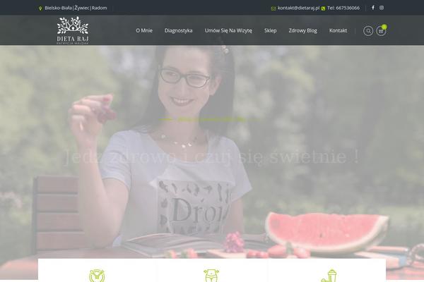 Nutrico theme site design template sample