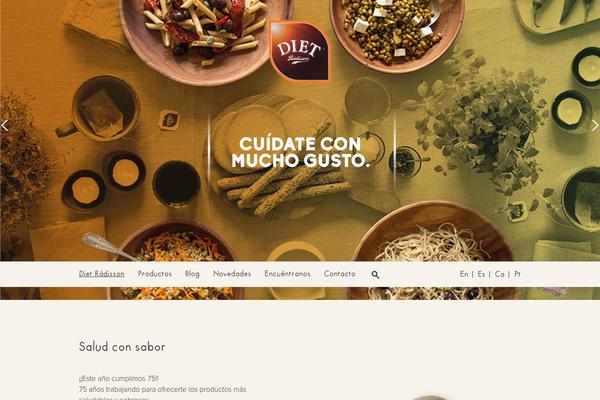 Diet theme site design template sample