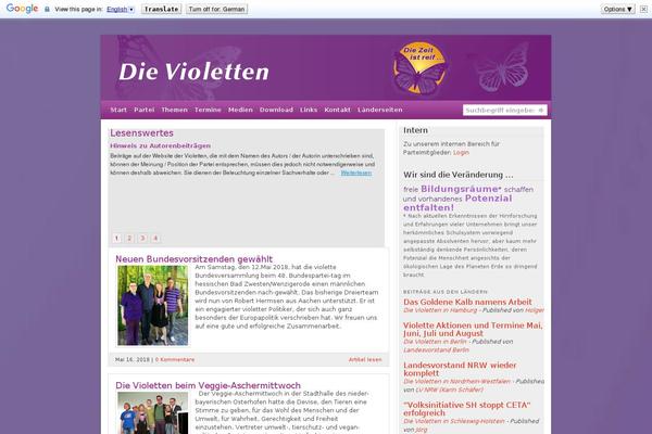 dievioletten.de site used Wp Sublime
