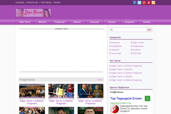 DigerYarim WordPress theme, websites list used DigerYarim theme DigerYarim theme websites examples