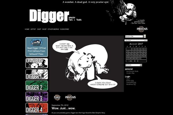 diggercomic.com site used Comicpress-v3c