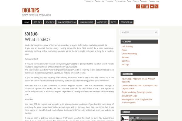 Parabola theme site design template sample