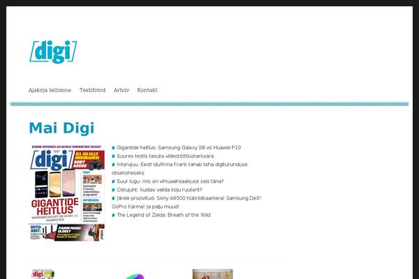 Digi theme site design template sample