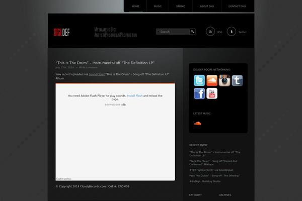Piano Black theme site design template sample