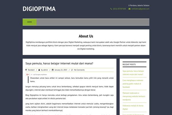 Simpleo theme site design template sample