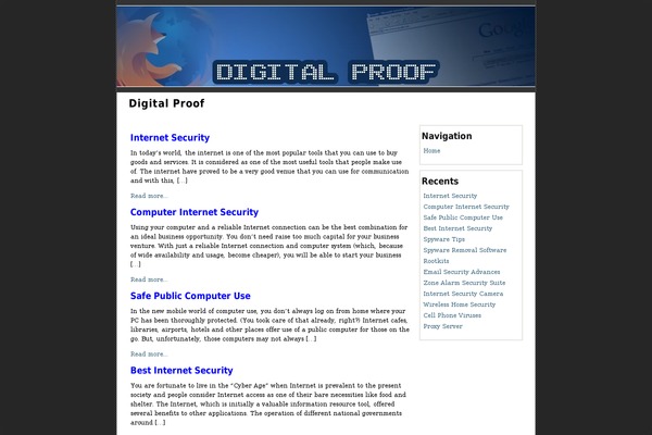 digital-proof.org site used Ad-flex-blog