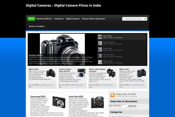 digitalcameras.co.in site used WP-Genius