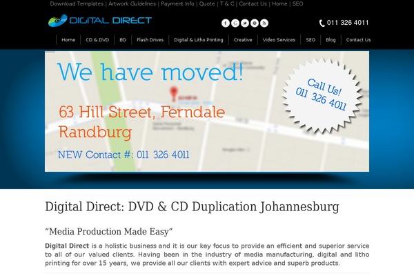 digitaldirect.co.za site used Caffeine