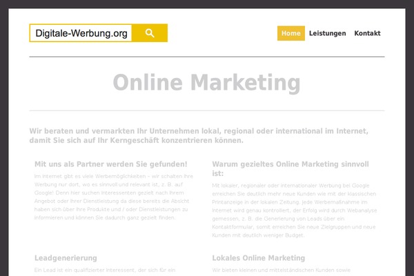 WordPress website example screenshot
