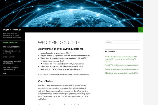 Twenty Fourteen theme site design template sample