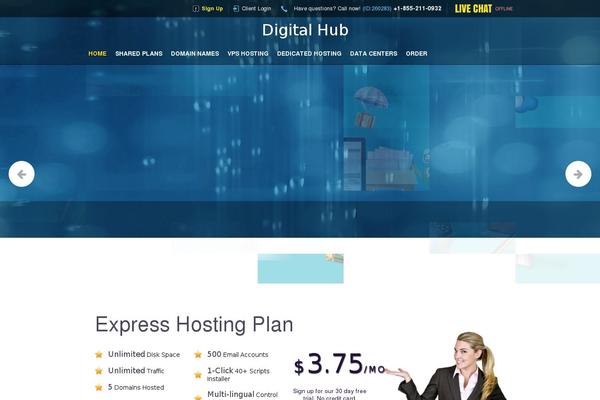 digitalhub.ae site used Optimum-hosting