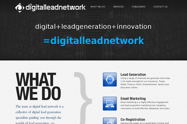 digitalleadnetwork.com site used Dlnmedia