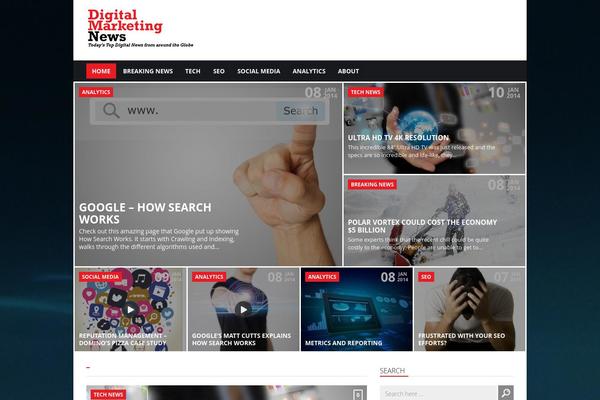 Today theme site design template sample